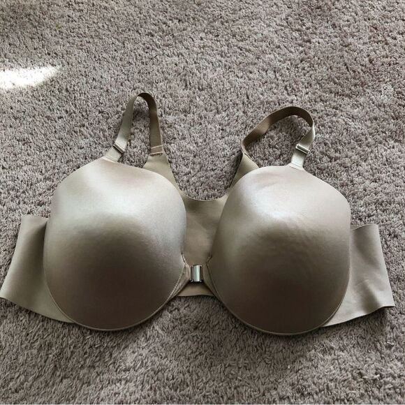 Soma Vanishing Back Full Coverage Front Close Bra 42C Nude Tan - Picture 1 of 9